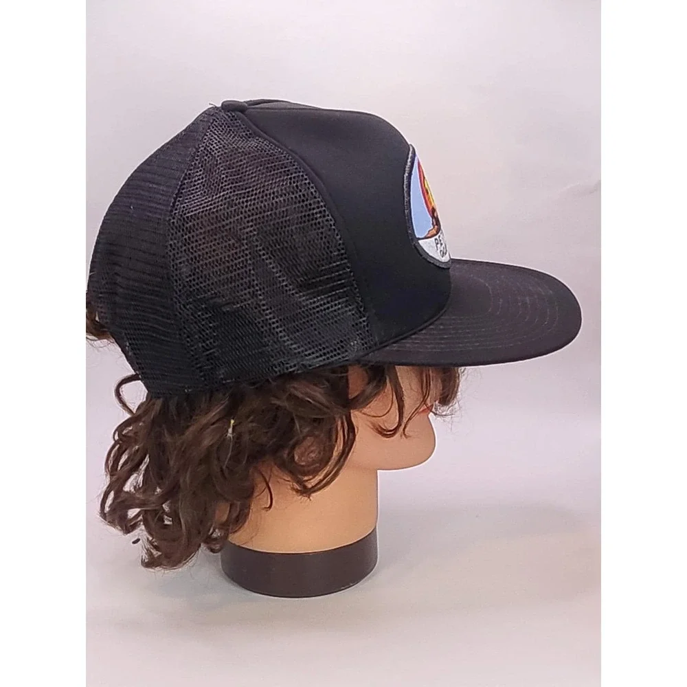 VTG Petrotech Oklahoma‎ City Trucker Hat Snapback Black Oilfield Petroleum Cap